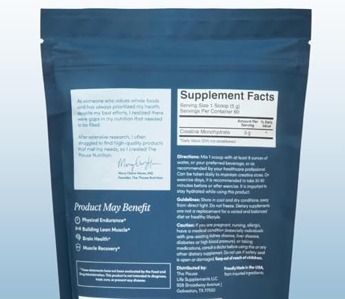 The 'Pause Life Skin & Bone + Creatine Bundle, Collagen & Creatine Powders | Verisol & Fortibone collagen peptides + Creavitalis creatine. Skin, bone & workout support for men & women. Gluten free.