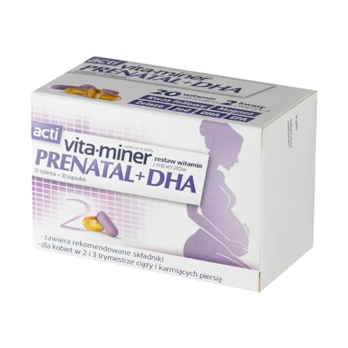 Vita-Miner Prenatal + DHA 30 Tablets + 30 Capsules
