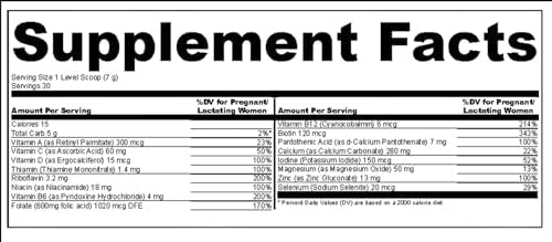 MAKE TIME Prenatal Health Powder Supplement for Women with Folate and Biotin