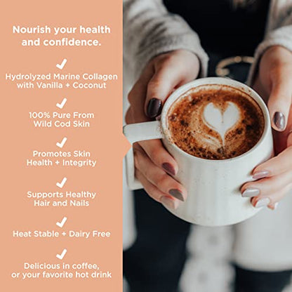 JSHealth Collagen Creamer - Vanilla Collagen Creamer for Coffee