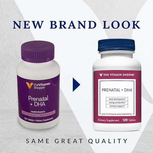 The Vitamin Shoppe Prenatal + DHA Multivitamin, Supports A Healthy Pregnancy & Fetal Development