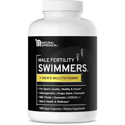Swimmers | Fertility Support for Men | Optimal Sperm Count & Motility | Male Fertility Blend & Prenatal
