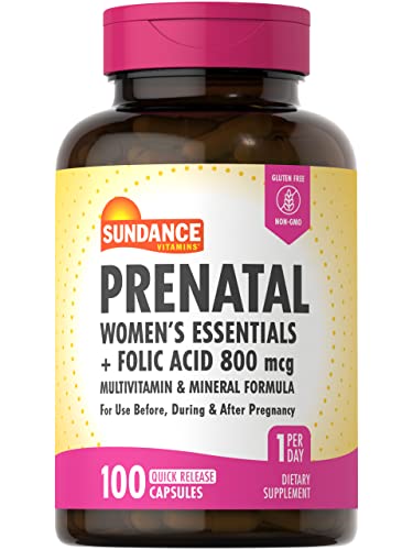 Prenatal Multivitamin and Mineral Formula | 100 Quick Release Capsules | with Folic Acid 800 mcg
