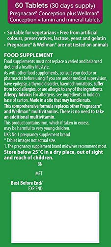 Vitabiotics Three Packs of Pregnacare His & Hers