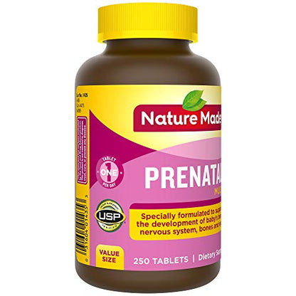 Nature Made Prenatal Multivitamin with Folic Acid, Prenatal Vitamin and Mineral Supplement