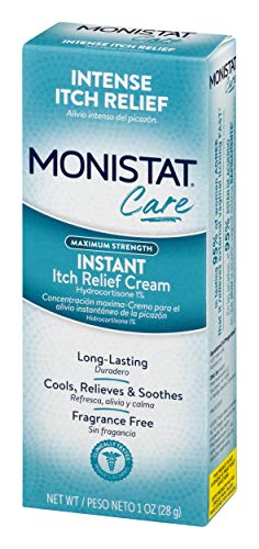 Monistat Instant Itch Relief Cream for Women, Maximum Strength Feminine Itch Care, 1 oz, 2 Pack