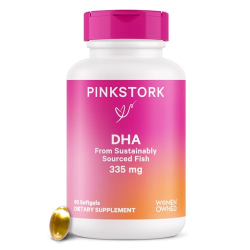 Pink Stork Prenatal DHA - Omega 3 Fish Oil Supplements with DHA and EPA, Pregnancy