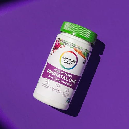 Rainbow Light Prenatal One High Potency Daily Multivitamin with Folate, Ginger and Probiotics