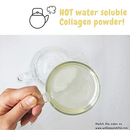 Cleanest Marine Collagen Peptides | Wellness Lab 454g | Type I,III | Highest Bioavailability Hydrolysed Protein