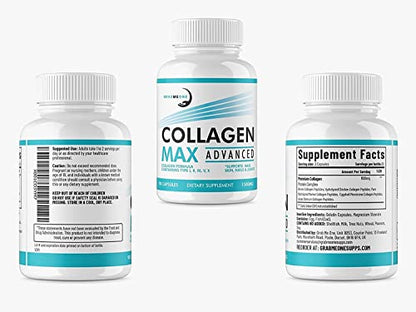 Premium Marine Collagen Supplements for Women, Ultra Potent Marine Collagen Capsules