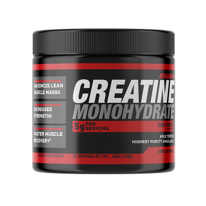 ATHLEAN-X X-CREATINE Pure Micronized Creatine Monohydrate Powder - Supports Muscle Strength, Power, and Recovery - Gluten-Free, Non-GMO, Performance Enhancing Supplement (90 Servings)