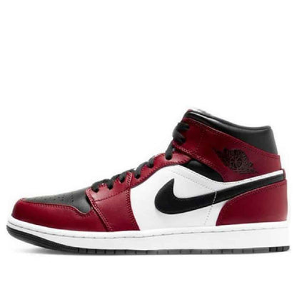 Nike Mens Air Jordan 1 Mid "Chicago Black Toe" Basketball Sneakers (11.5)