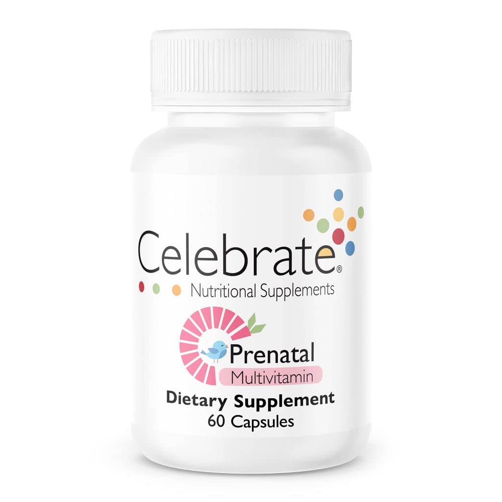 Celebrate Vitamins Bariatric Prenatal Multivitamin Capsules with Folate (Folic Acid), Vitamin A