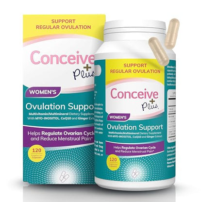CONCEIVE PLUS Womens Ovulation Support - PCOS Supplement for Fertility
