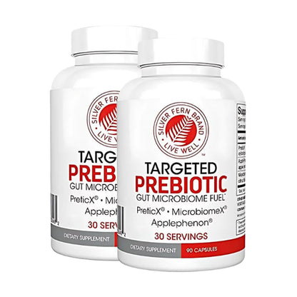 Silver Fern Brand Prebiotic Supplement 90 Capsules (30 Servings) | XOS Fiber & Polyphenol Blend