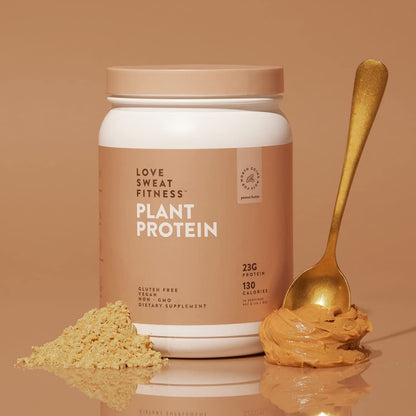 Love Sweat Fitness Organic Vegan Protein Powder for Women | 20g Plant Protein | No Bloat, No Chalk | Vanilla | Sugar Free, Gluten Free, Non-GMO | 28 Servings