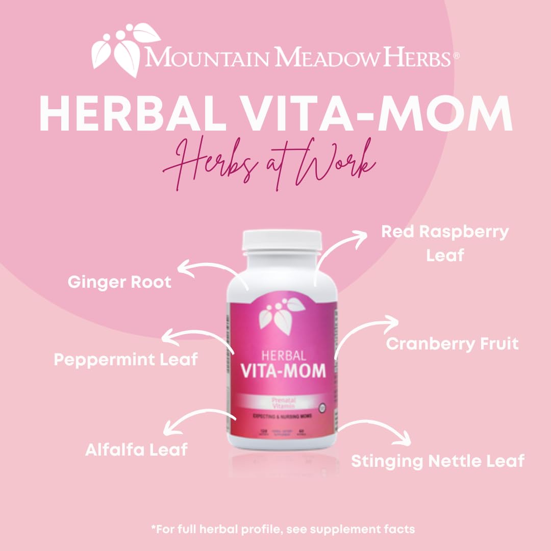 Mountain Meadow Herbs Vita-MOM - Herbal Prenatal Vitamins for Women