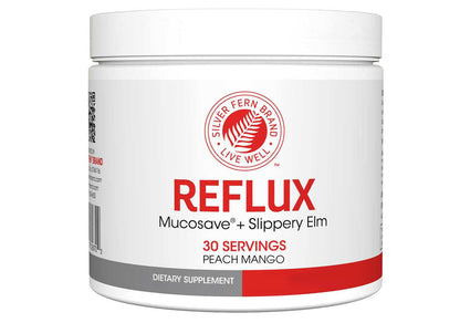 Silver Fern Reflux Digestive Supplement Each Tub = 30 Scoops = 30 Servings | Mucosal Support for Acid Issues - with Mucosave FG and Slippery Elm Bark (1 Tub)