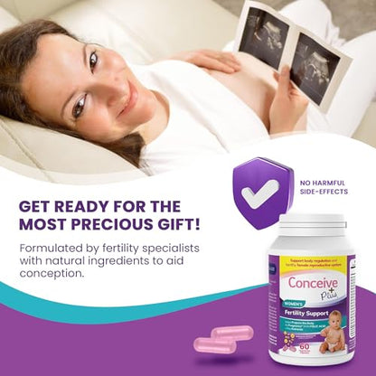 Conceive Plus Fertility Supplements for Women - Prenatal Vitamins - Promote Ovulation