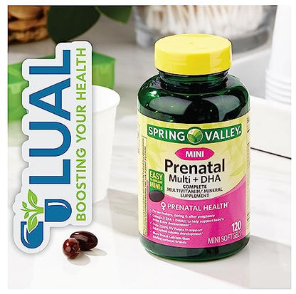 Nourish Every Moment: Spring Valley Mini Prenatal Multivitamin Softgels – Complete Prenatal Care