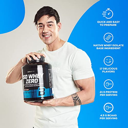 BioTechUSA Iso Whey Zero, Lactose, Gluten, Sugar Free, Premium Whey Protein Isolate, 500 g