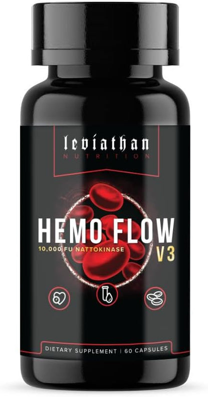 Leviathan Nutrition Hemo Flow | Supplement with Nattokinase for Nitric Oxide