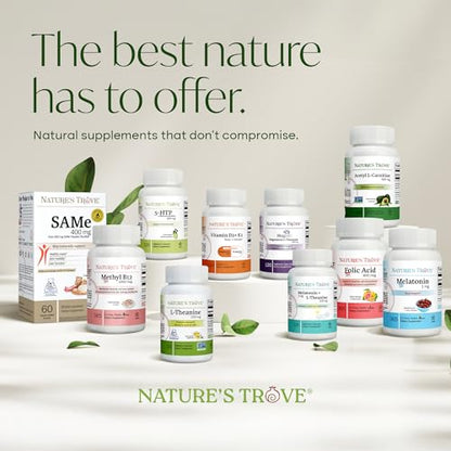 Nature's Trove L-Theanine 200mg 120 Vegetarian Capsules
