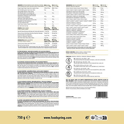 foodspring Vegan Protein Cookie Dough - 21g Protein per Shake to Build Muscle, B12, B6, folic Acid