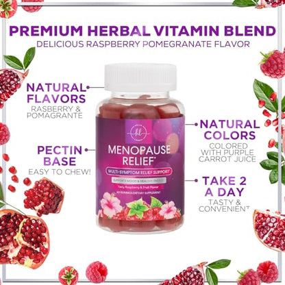 Menopause Relief Gummies - Multi Benefit Menopause Supplements for Women