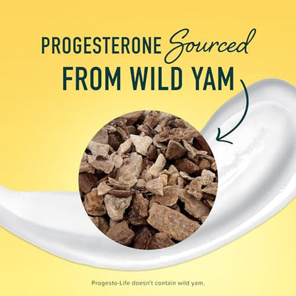 Progesterone Cream for Women Bioidentical 2000mg | From Wild Yam, Dermatologist-Tested