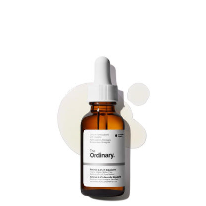 The Ordinary Retinol 0.2% in Squalane, Gentle Retinol Serum for the Face That Is Anti-Aging and Skin Smoothing, 1 Fl Oz