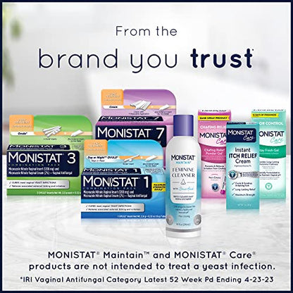 Monistat Instant Itch Relief Cream for Women, Maximum Strength Feminine Itch Care, 1 oz, 2 Pack