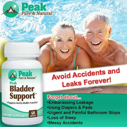 Peak Pure & Natural Peak Bladder Support for Overactive Bladder and Bladder Control | Go-Less™ for Urge Incontinence and Leak Accident Protection | Soylife® and EFLA® 940