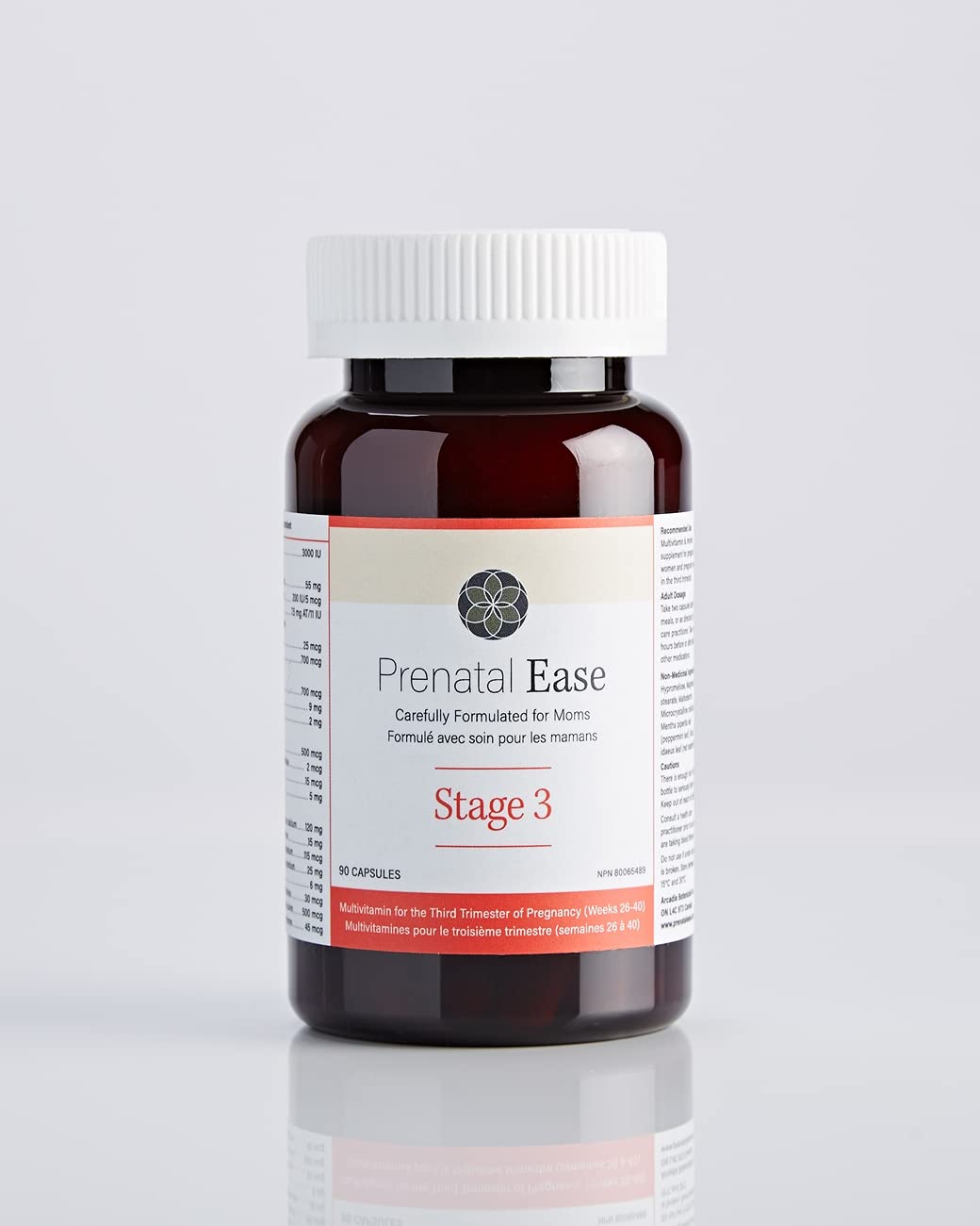 Prenatal Ease Stage 3, Third Trimester Multivitamin, Contains Methylfolate and Chromium, 45-Day Supply