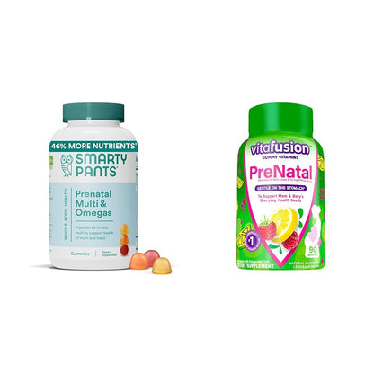 SmartyPants Prenatal Vitamins for Women, Multivitamin Gummies: Omega 3 Fish Oil (EPA/DHA)