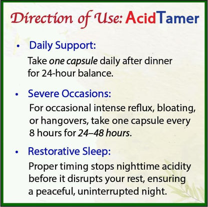 Bodymune Occasional Heartburn & Digestive Comfort Supplement AcidTamer – Drug-Free Daily Support for Stomach Comfort & Digestive Balance – USDA Organic, Vegan, Non-GMO – 60 Caps (2-Month Supply)