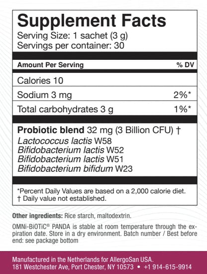 OMNi BiOTiC Panda - Probiotic for Mom and Baby - Prenatal and Infant Probiotic – Gut Health & Immune
