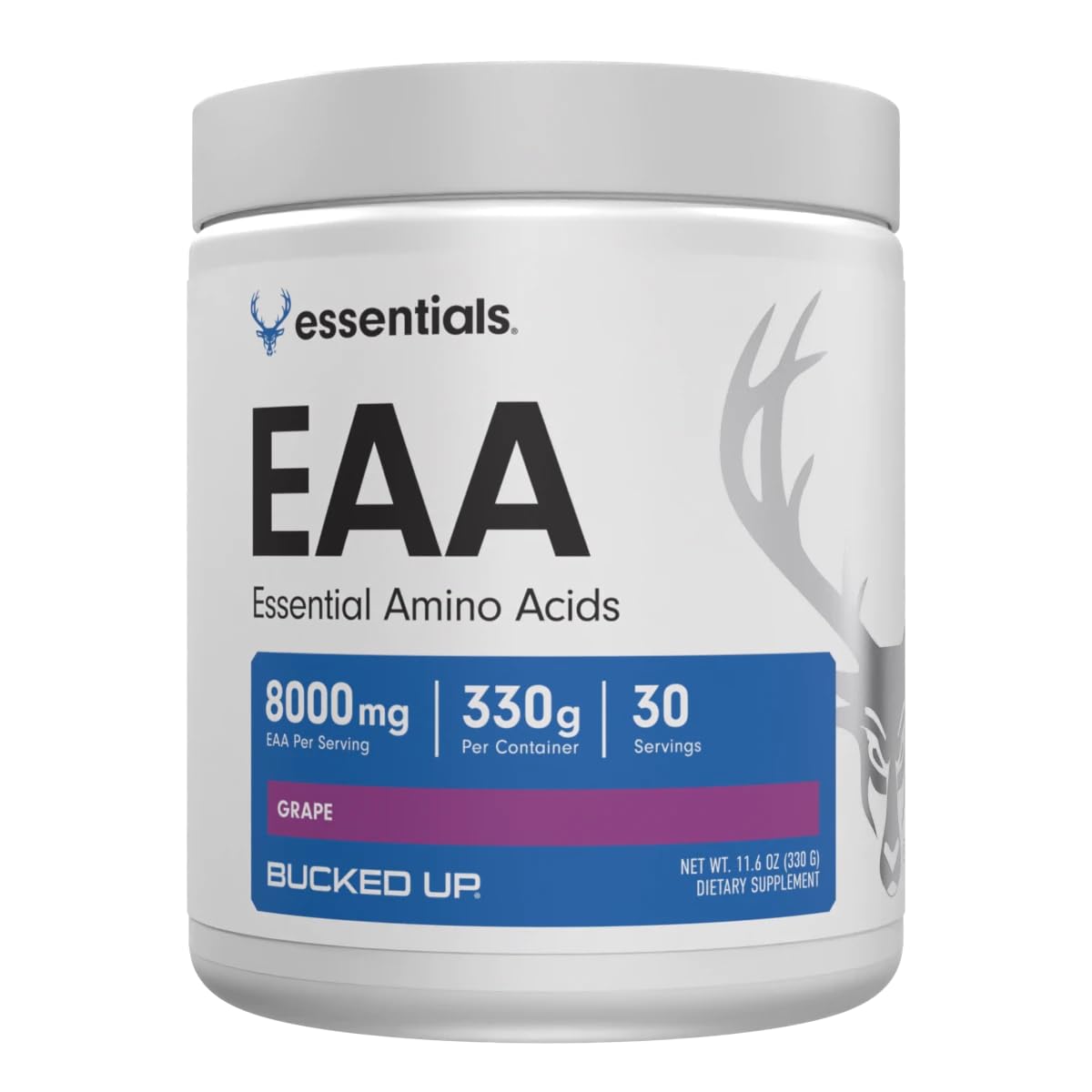 Bucked Up Essential Amino Acids - EAA Powder - Easy Mix, Non Clumping Formula - for Pre/Intra Workout - Pina Colada Flavor - 30 Servings - 11.6 oz