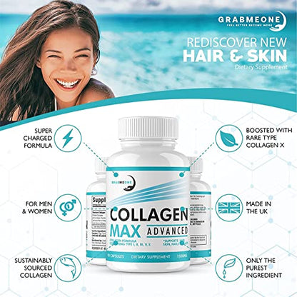 Premium Marine Collagen Supplements for Women, Ultra Potent Marine Collagen Capsules
