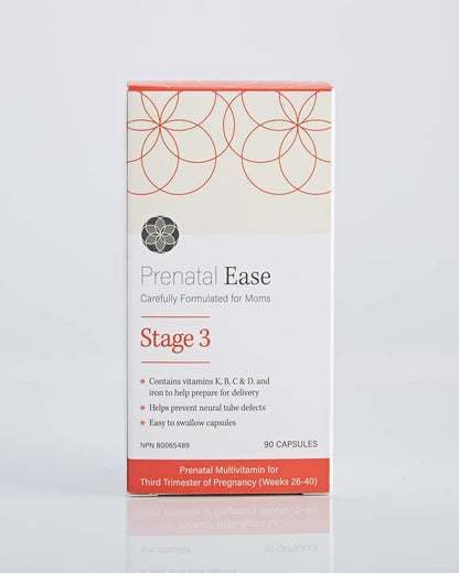 Prenatal Ease Stage 3, Third Trimester Multivitamin, Contains Methylfolate and Chromium, 45-Day Supply