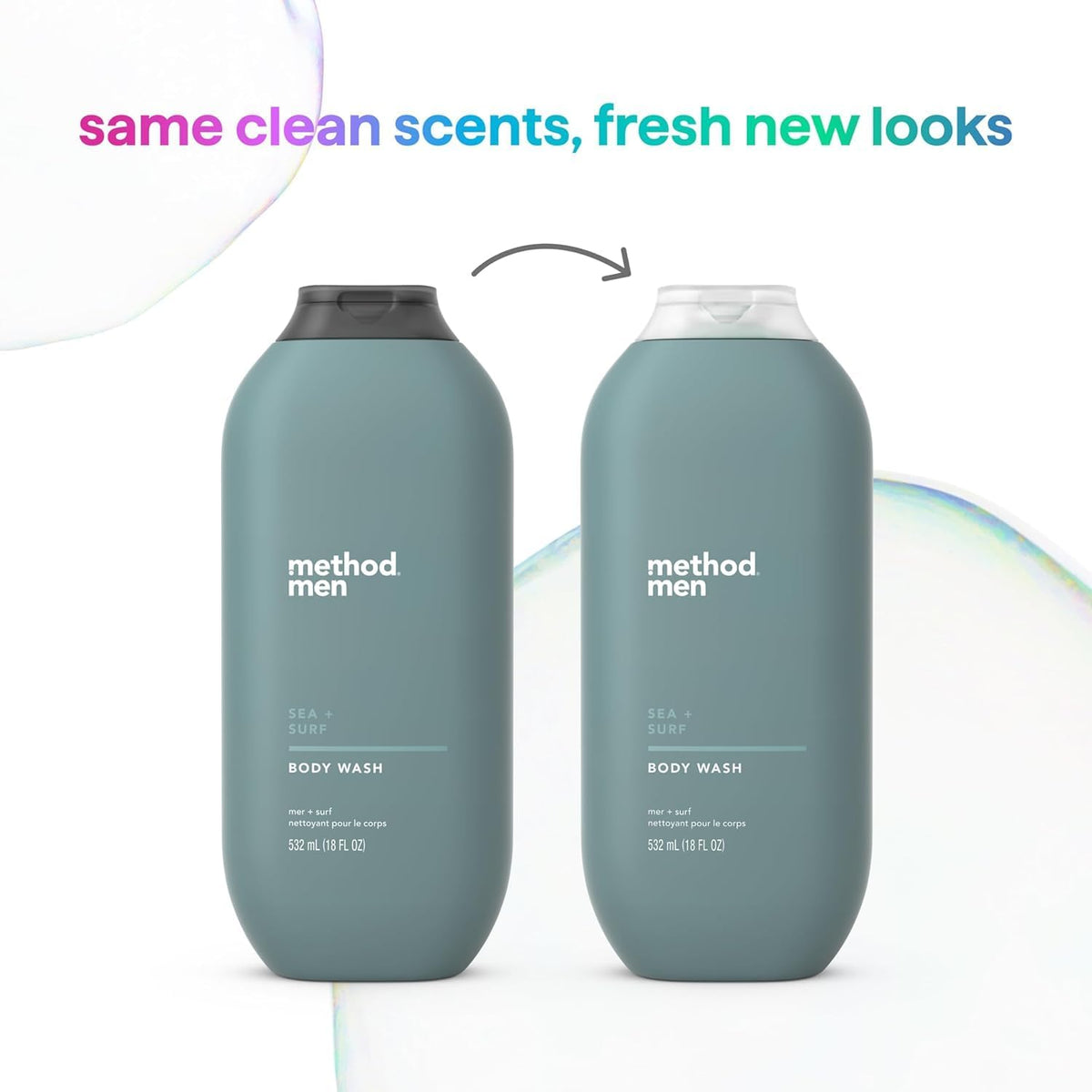 Method Men Body Wash, Sea and Surf Scent, Paraben and Phthalate Free, Quick-Lathering