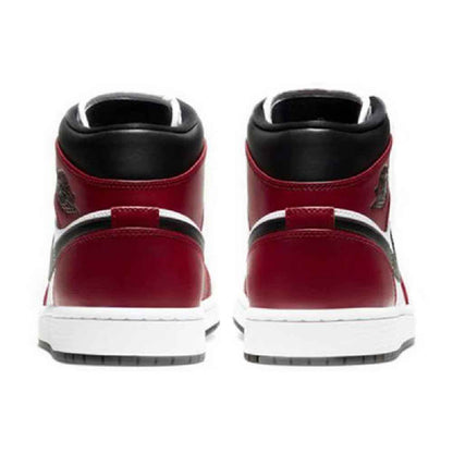 Nike Mens Air Jordan 1 Mid "Chicago Black Toe" Basketball Sneakers (11.5)
