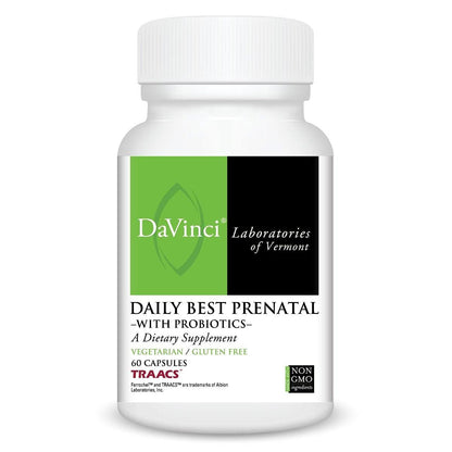 Davinci Labs Daily Best Prenatal with Probiotics - 60 Capsules