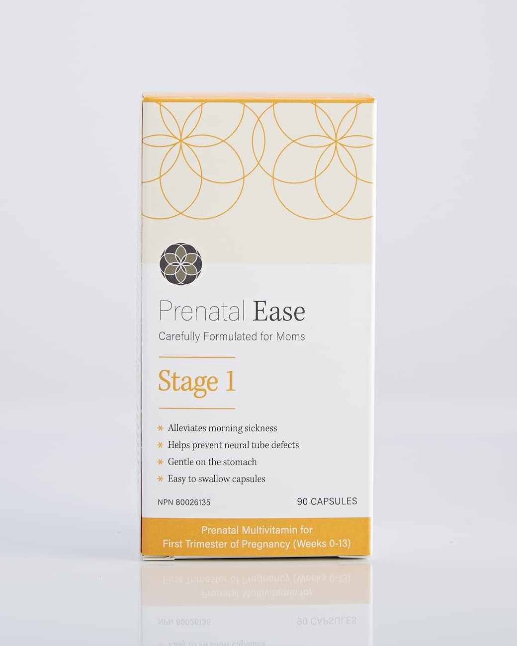 Prenatal Ease Stage 1, First Trimester Multivitamin, Contains Methylfolate, Premium Grade Ginger