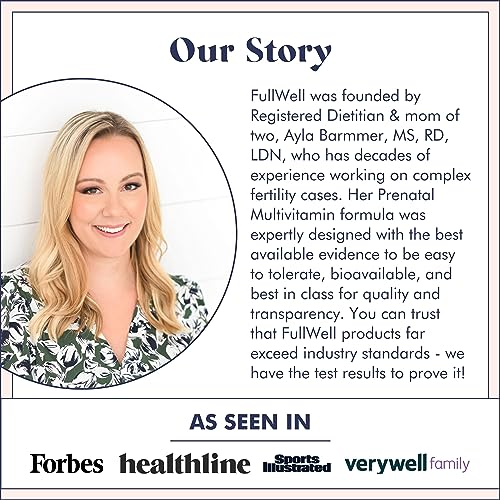 FullWell Fertility Trio | Prenatal Vitamin + DHA & Fertility Booster | Choline, Folate, Omega 3