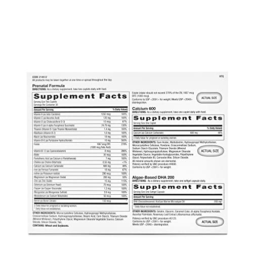 GNC Women's Prenatal Program | Daily Supplement System | Supports Healthy Development