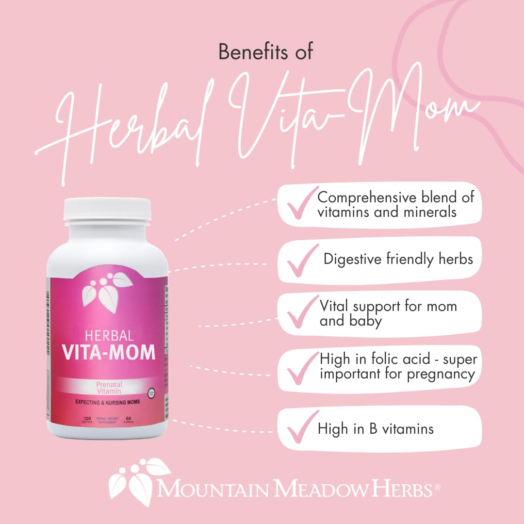 Mountain Meadow Herbs Vita-MOM - Herbal Prenatal Vitamins for Women