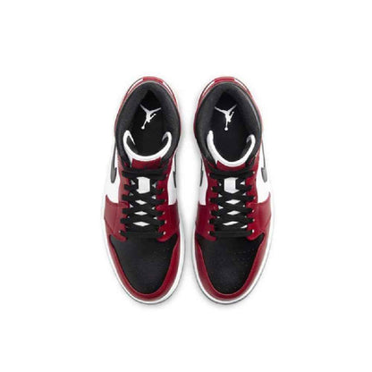 Nike Mens Air Jordan 1 Mid "Chicago Black Toe" Basketball Sneakers (11.5)
