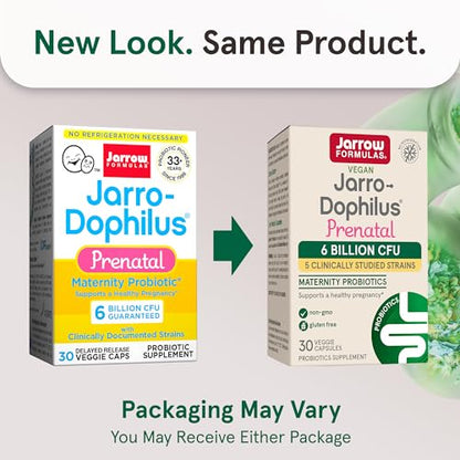 Jarrow Formulas Jarro-Dophilus Prenatal Maternity Probiotics for Pregnant Women