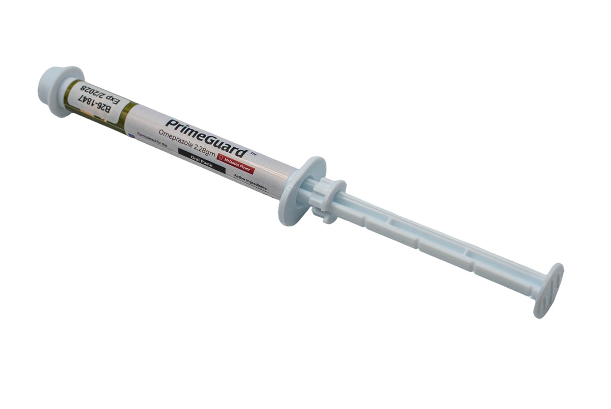 PrimeGuard (omeprazole) Oral Paste Syringe (2.28 Gm), Apple Flavor - 5 Pack
